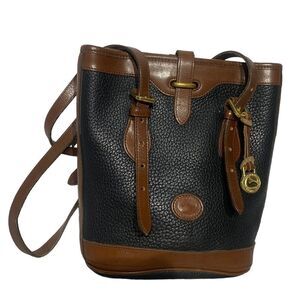 Dooney &‎ Bourke All Weather Pebbled Leather Small Bucket Bag